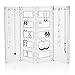 Foldable Jewelry Screen - holds up to 120 pairs of earrings, with 8 necklace hooks