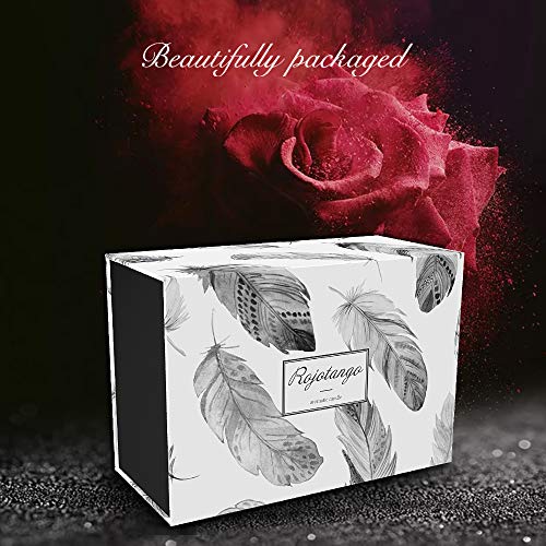 YINUO LIGHT Red Flame Luxury Scented Candles, 6 Pack Black Glass Soy Wax Candle Gift Set for Women Birthday, Anniversary, Valentine's Day