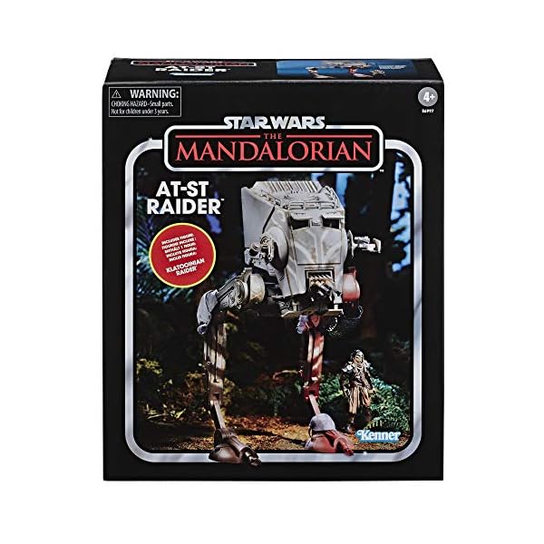 Star Wars The Vintage Collection The Mandalorian AT-ST Raider Toy Vehicle with Figure, Toys for Kids Ages 4 and Up