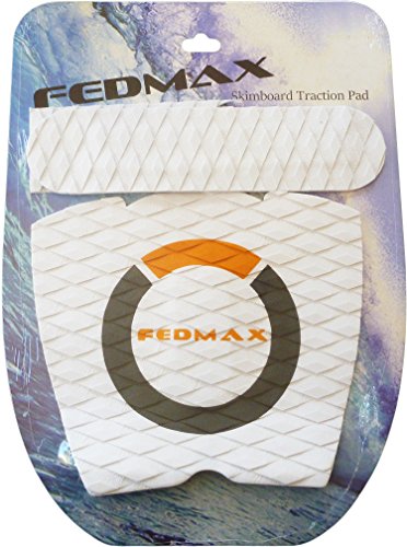 image for Skimboard Traction Stomp Pad Grip, White, Universal Fit for all Fiberg