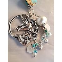 Unicorn rear view mirror hanger, Car, Truck, Unique Car Charm, Window, Rear View Mirror Hangers, sun catcher