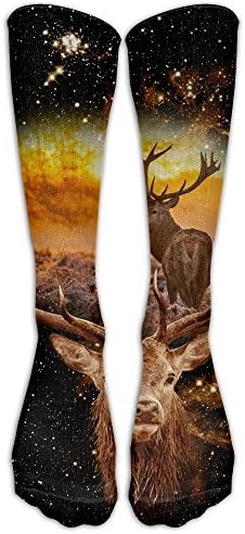 Galaxy Deer Compression Socks Tube Socks Athletic Socks Performance Socks Knee Socks Crew Socks Basketball Socks Volleyball Socks