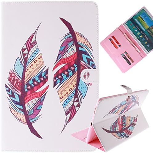 Alala Samsung Galaxy Tab S 10.5 Cover,Feather Patter Printed PU (Slim Fit) (Stand Feature) Skin Back Case for Samsung Galaxy Tab S 10.5 inch SM-T800 #01