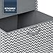 Sorbus Square Toy Chest with Flip-Top Lid, Kids Collapsible Storage for Nursery, Playroom, Closet, Home Organization, Large (Square Chest - Gray/White Chevron)