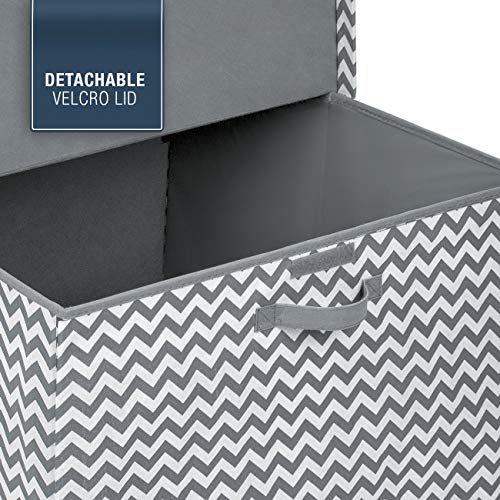 Gray White Chevron Closet Home Organization Kids Collapsible