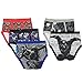 Marvel Boys' Little 5-Pack Brief Underwear, Black Panther Multi, 4