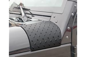 Cowl Body Armor Cover Compatible for 2007-2017 Jeep Wrangler Jk Rubicon Sahara,Black