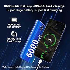 Smartphone OUKITEL K9 7.12 Pollici FHD+ 6000 mAh Batteria Android 9.0 Smartphone 4GB RAM+ 64GB ROM 4G Dual SIM Telefono… - immagine 6