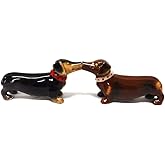 Pacific Giftware Loveable Cute Kissing Dachshunds Salt & Pepper Shakers Set