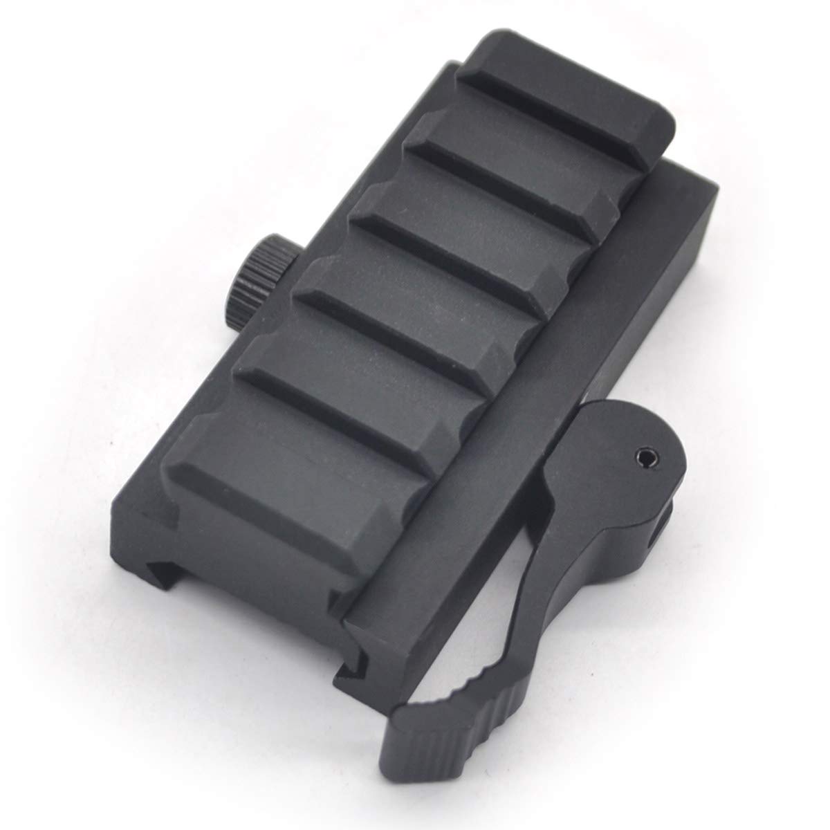 TRIROCK Quick Detach Tactical 5 slots Picatinny Riser Scope Lever Mount Base Adapter fits 20mm rails - Black