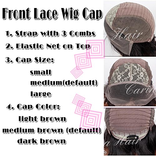 Human Hair Straight 100% Real Hair Brazilian Hair Glueless Lace Front Wig Size:24Inch - Thumbnail 4