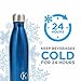 Double Walled and Vacuum Sealed Stainless Steel Insulated Water Bottle - FDA Food Grade 100% BPA Free - Best for Cold and Hot Beverages - Leak & Sweat Proof - Eco-Friendly - No Metallic Taste