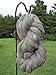Grey Wool Top Roving Fiber Spinning, Felting Crafts USA (1lb)