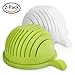 [2-PACK] Salad Cutter Bowl, Multi-Function Vegetable Fruit Home Made Salad Value Pack Quick Salad Maker Easy Chopper Slicer Strainer, Amazingcats