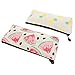 Lovely Fruit Canvas Pencil Bag Holder Pen Case Stationery Makeup Cosmetic Pouch Bag with Zipper (Set of 2, Pineapple & Watermelon)