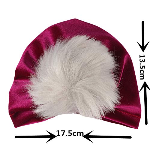 Udolove Baby Headband Set- Girl Soft Turban Knot Rabbit Headwrap Hospital Hat (11pcs Velvet Hairball Set)