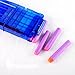 Bullet Clips, Yamix 4 Pack 12-Darts Quick Reload Clips Magazine Clips for nerf n strike elite blaster - Transparent Blue