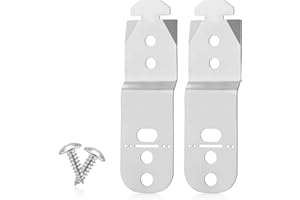 GOSKNOR 2pcs Dishwasher Mounting Bracket, 00619985 Stainless Steel Under Counter Dishwasher Mount Clips Parts Compatible with Thermador Gagenau & Most Top Brand Dishwashers