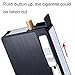 KAKAKA 2PCS Cigarette Case/Cigarette Holder/Cigarette Box with Electric Lighter Rechargeable, Flameless, Windproof (Black)