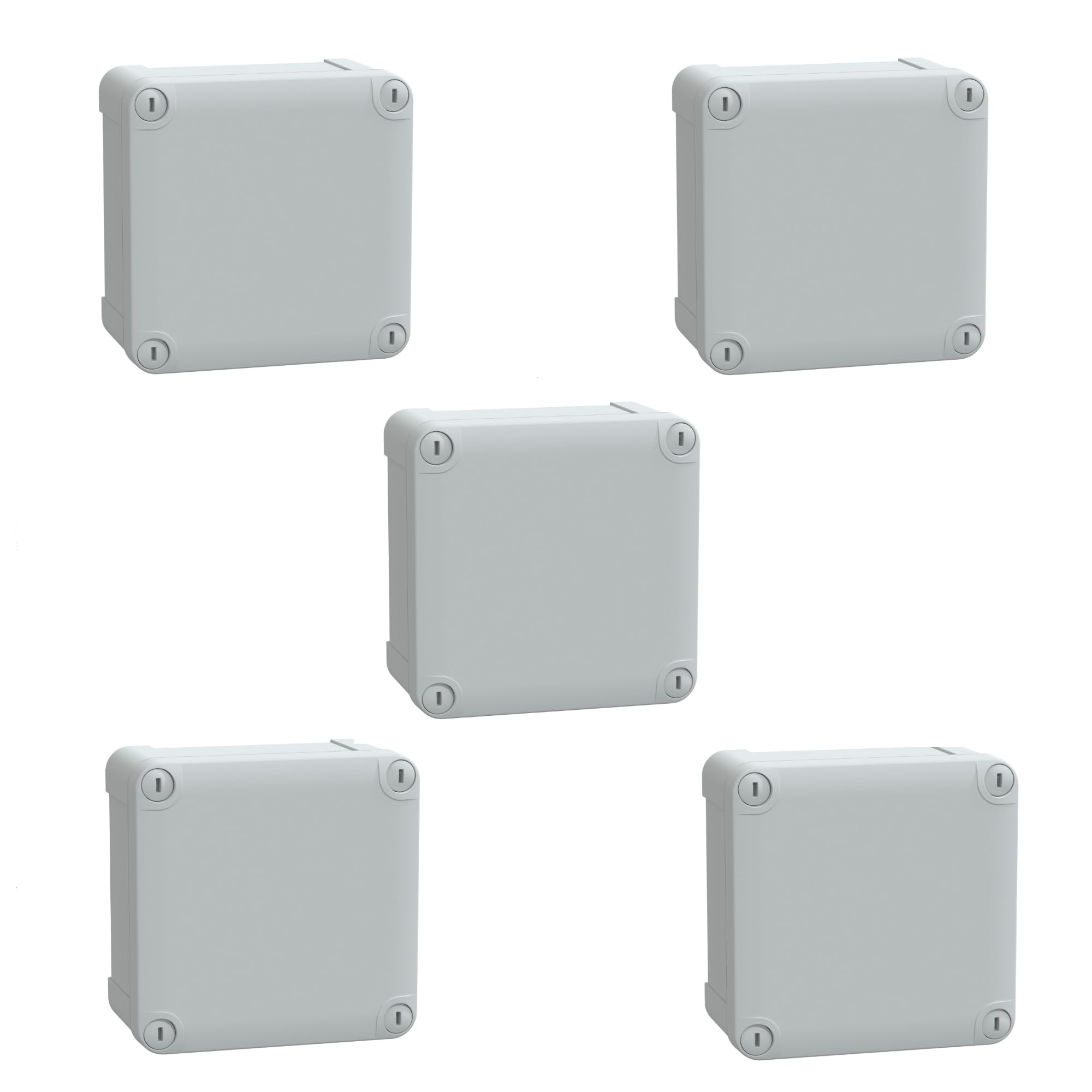 Best Price Square INDUSTRIAL BOX, WALL MOUNT, ABS, GREY NSYTBS11116 By SCHNEIDER ELECTRIC