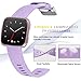 Maledan Replacement Bands Compatible with Fitbit Versa, Breathable Woven Fabric Accessories Strap Watch Band for Women Men, Small, Lavender