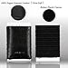 Slim Minimalist Wallets for Men - 2 Pockets Credit Card Holder Leather Wallet (Black)
