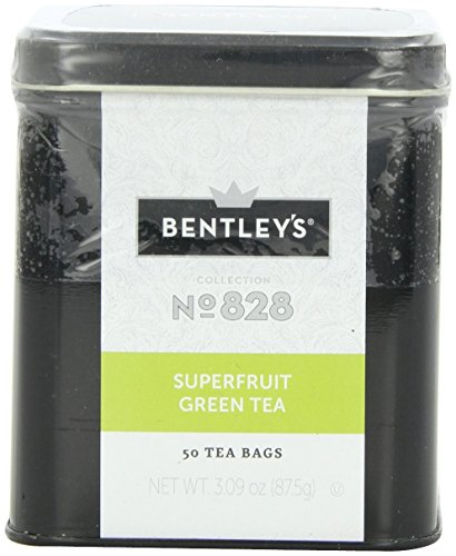 Bentley's Harmony Collection Tin, Superfruit Green Tea, 50 Count