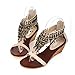Carol Shoes Fashion Women's Tassels Zipper Chains Beaded T-straps Bohemian Style High Heel Wedges Sandals
