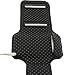 iGadgitz U2043 Reflective Anti-Slip Neoprene Sports Gym Jogging Armband Compatible with Apple iPod Nano 7th Generation 16GB - Black
