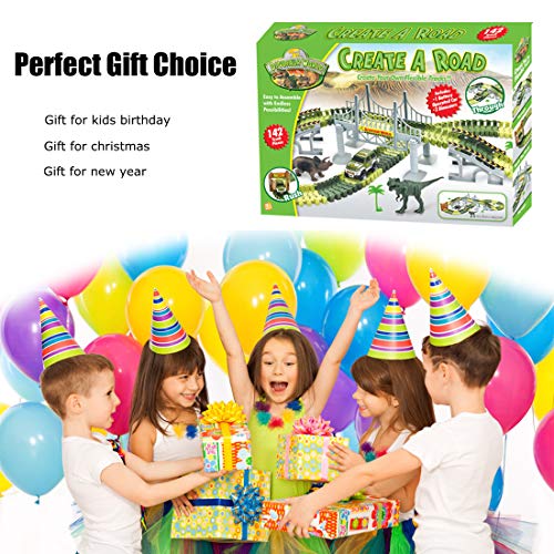 6 Dinosaur+Jurassic+Flexible+Playset+Toddler