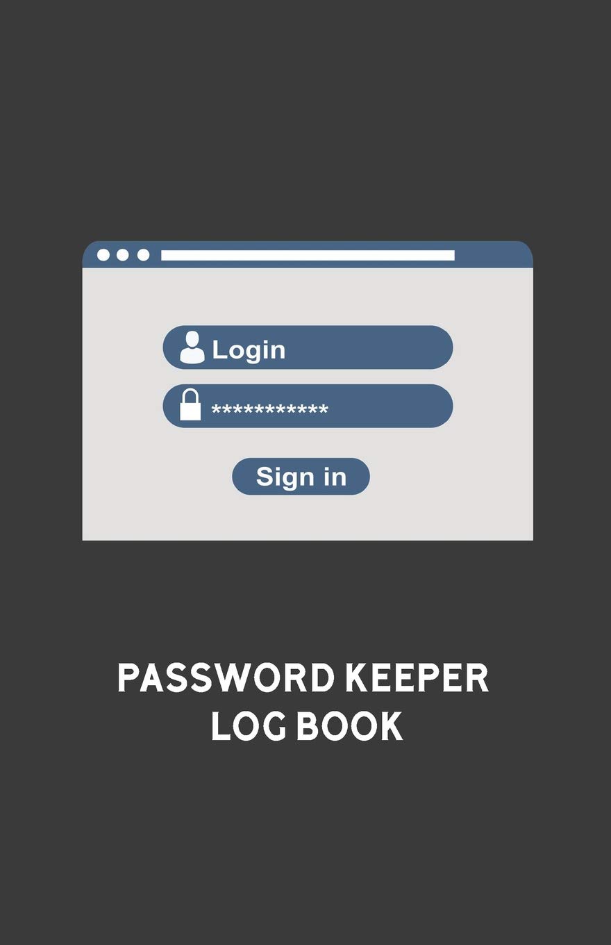 Password Keeper Log Book: Alphabetised website and internet password login record notebook and organiser