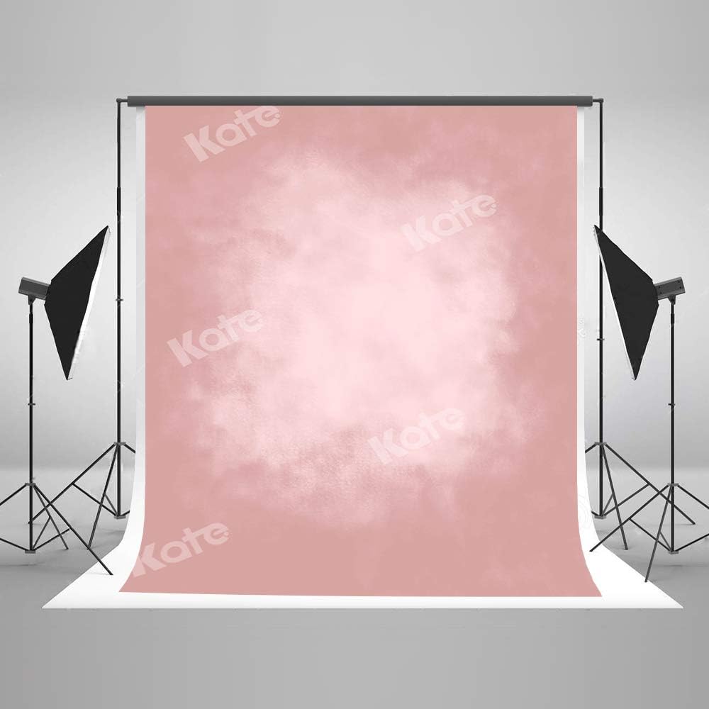 Kate Studio Backdrop Pink Texture Portrait Backdrop Pink baby Gradient Photography Backgrounds for Microfiber Professional Photography Studio Background 1.5x2.2m