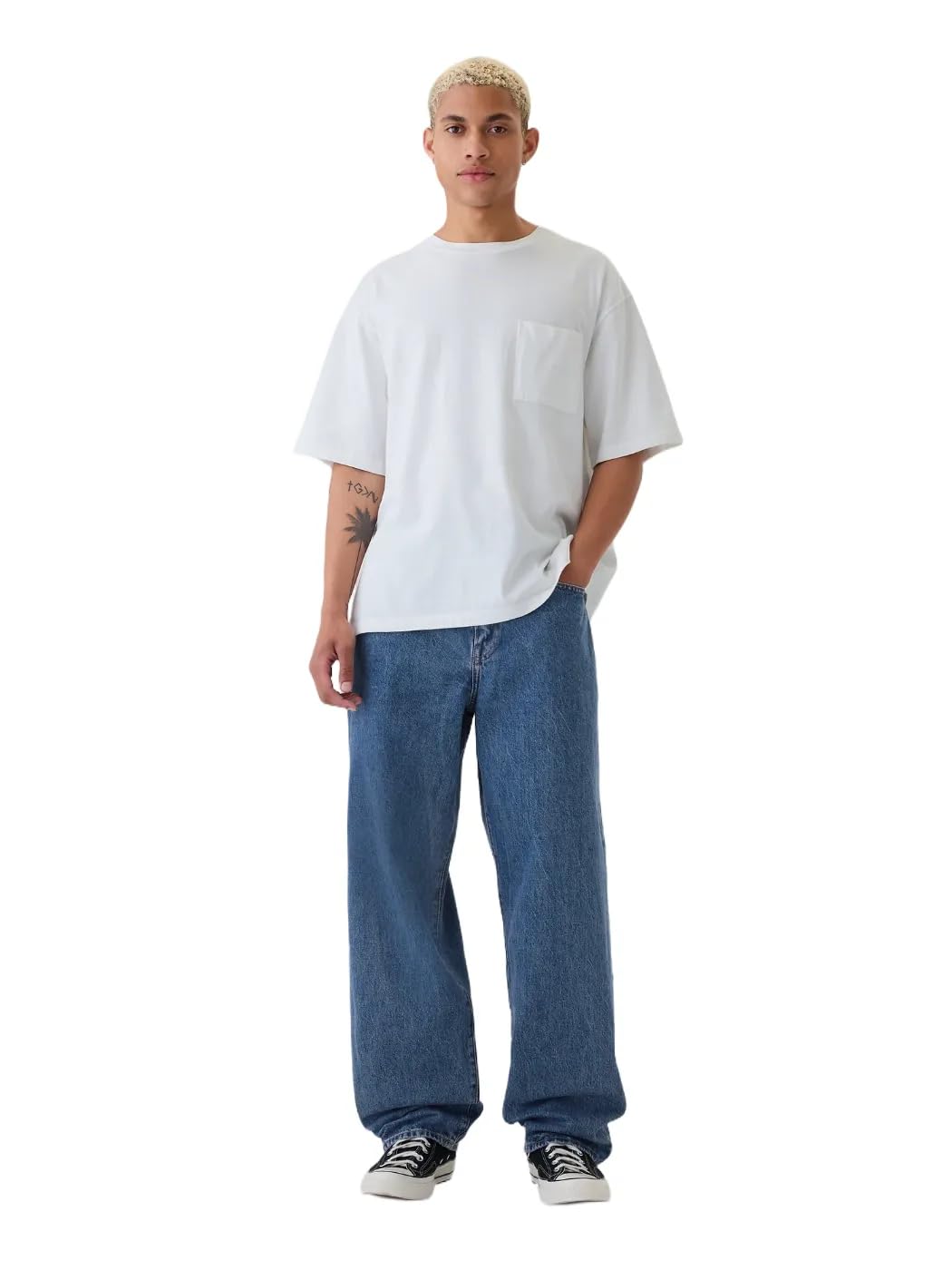GAP Mens Baggy Fit Denim Medium Wash 34X30