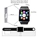 eMARS gt821iwa Smart Watch Gt08 Bluetooth with SD Card and Sim Card Slot for Android Samsung S5/S6 Note 4/5 HTC/Sony/LG and iPhone 5/5S/6/6 Plus Smartphones - 16 GB - Sliver