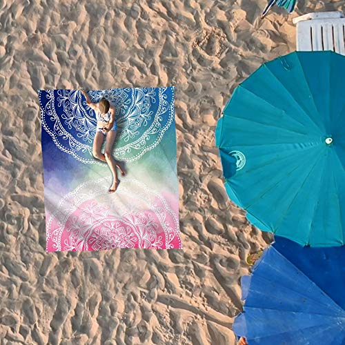 image for Sunlit Silky Soft Sand Proof Beach Blanket Sand Proof Mat with Corner 