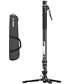 YC Onion Pineta Pro Carbon Fiber Monopod with Pedal Base, Light Stand Lightweight Travel Monopod with Quick Release Plate for Sony Canon Nikon DSLR Cameras, Gimbal and etc Max Load 11lb/5Kg