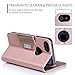 Procase iPhone 8 iPhone 7 Wallet Case, Stylish Folio Flip Card Case Stand Cover for Apple iPhone 7 / iPhone 8, with Kickstand Card Holder -Pink