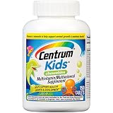 Centrum Kids Multivitamin/Multimineral Supplement (Cherry, Orange, & Fruit Punch Flavor, 150-Count Chewables)