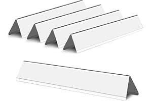 Damile Stainless Steel Grill Heat Plates Heat Shield Flavorizer Bar, 15.3" BBQ Gas Grill Replacement Parts Accessories for Weber 7636, Spirit 300 Series, 320 E310 E320, Weber 46810001, 47800401, 5Pcs