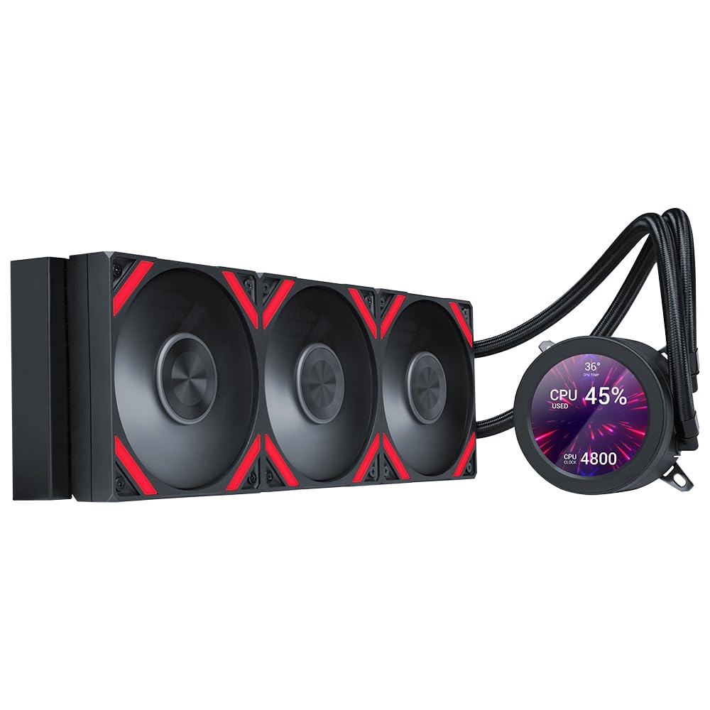 SAMA Q70 360mm AIO Liquid CPU Cooler with 2.8" IPS