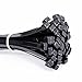 HARILEMINY 18 Inch Cable Long Zip Ties Heavy Duty 50 Pieces Self-Locking Ultra Strong Plastic Wire Ties Tensile Strength Big Long Nylon Cable Tie Wraps Width in Black White UV Resistant