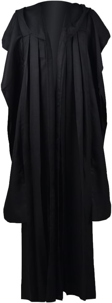 CosDaddy® Mens Cosplay Costume Tunic Black Hooded Robe Cloak