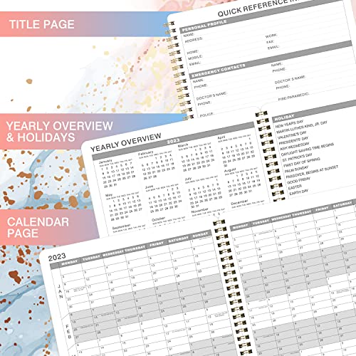 Appointment Book 20232024 20232024 Daily Planner, 8'' x 10'' Hourly