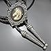 Q&Q Fashion Vintage Gold Men Horse Head Faux Leather Tips Line Dance Western Cowboy Rodeo Bolo Tie