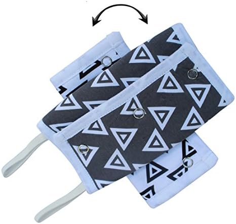 Organic Reversible Drool and Teething Pads for Baby Carrier - Dribble &amp; Chew Pads for Girls and Boys (2-Pack)