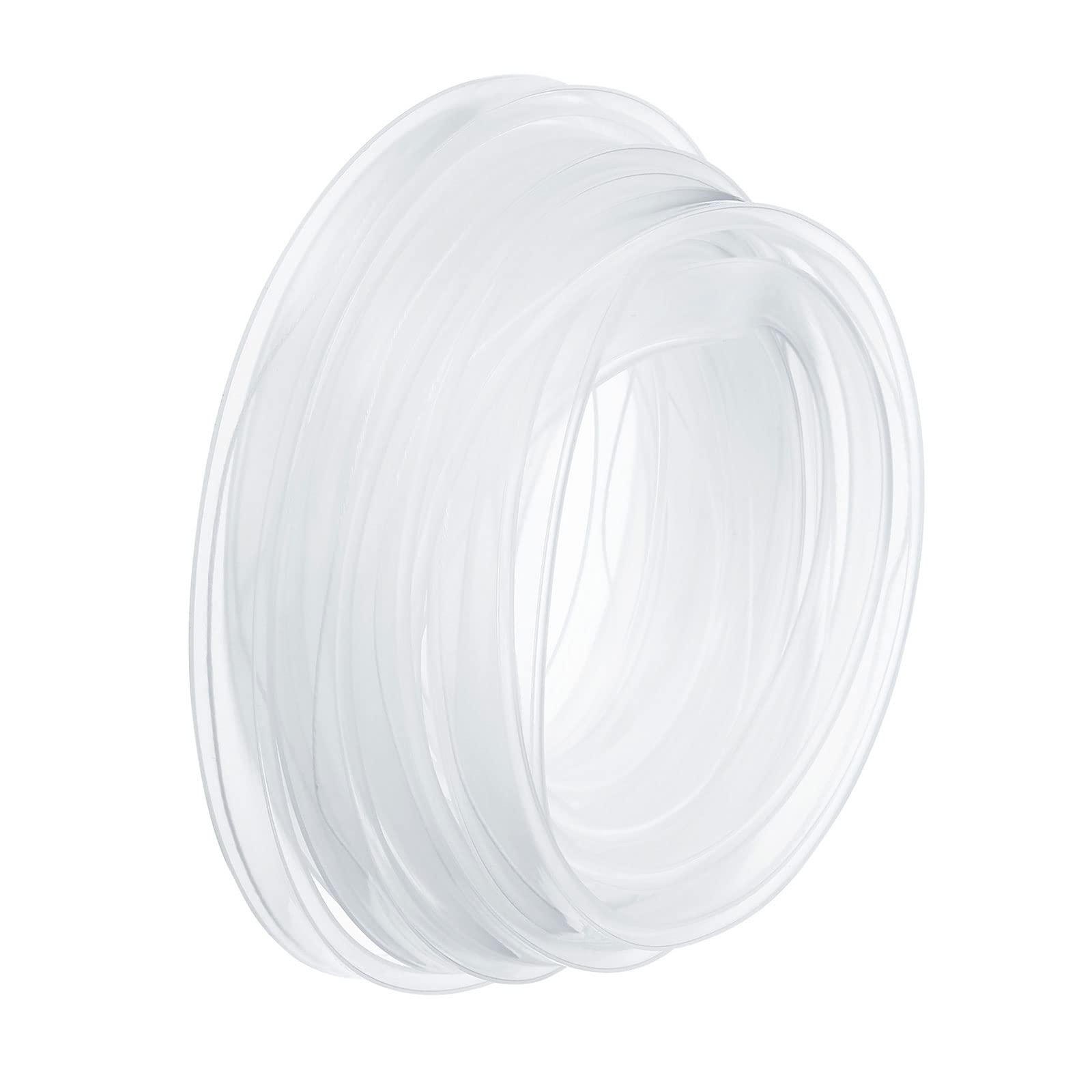 YOKIVE 1 Pc Silicone Tube Sleeve, Rubber LED Tube Strip Waterproof Dustproof Cover, Great for Office, Home (Clear, Fit for 10mm Wide Strip, 5m Length)