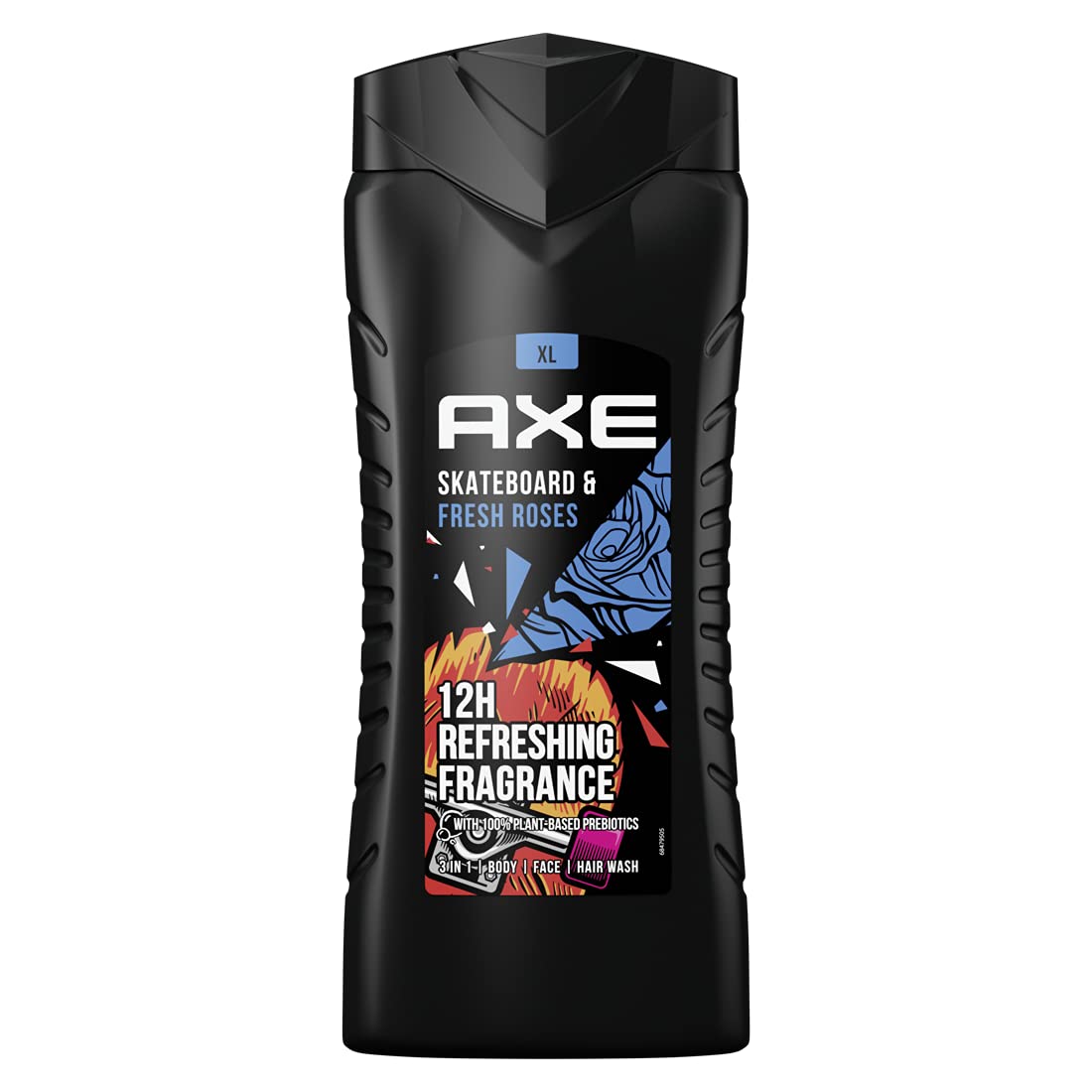 Axe Bodywash Skateboard & Fresh Roses XL for Men Paraben 400 ml