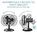 VersionTECH. Mini Oscillating Fan, Personal Portable Mini Small Desk Table Fan, AA Battery (Not Included) Operated or USB Powered, Strong Wind Power, Adjustable Head, Classic Fan for Home Office Black