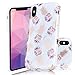 Caka Marble Case Compatible for iPhone Xs Max, Slim Girly Anti Scratch Shockproof Luxury Fashion Cute Silicone Soft Rubber TPU Protective Case for iPhone Xs Max (Pineapple)