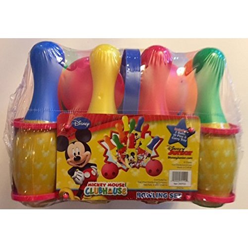 Disney Junior Mickey Mouse Clubhouse 13 Piece Toy Bowling Set ~ w/ Minnie, Daffy, Daisy, Goofy